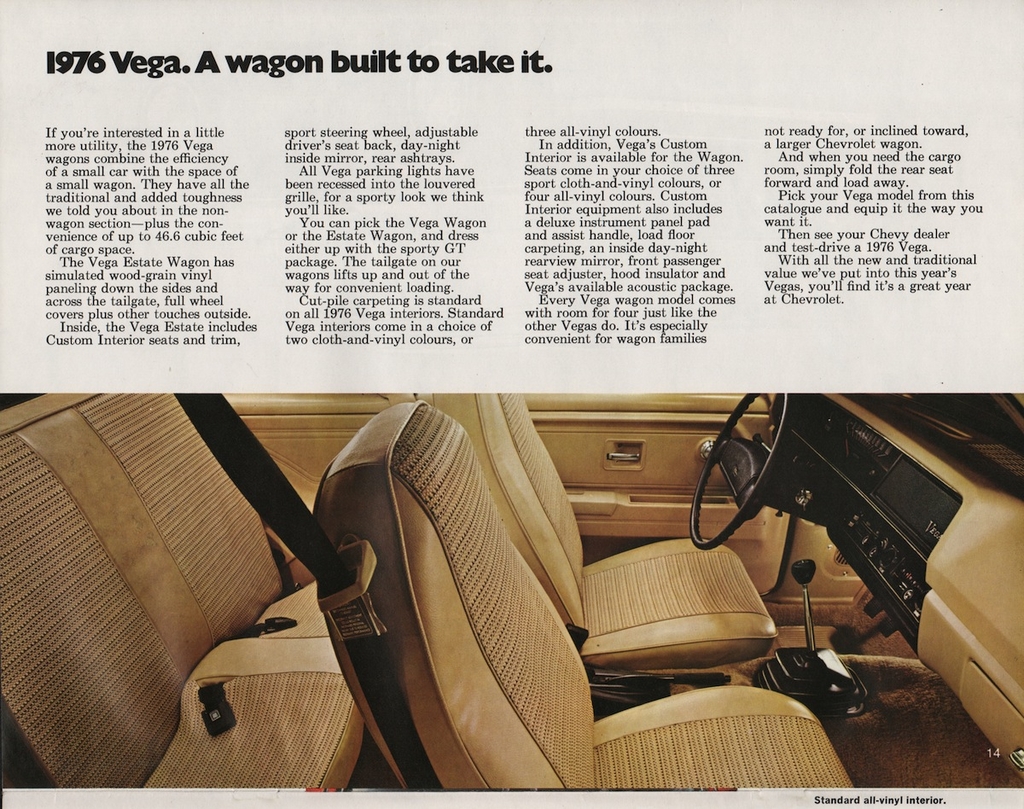 1976 Chevrolet Vega Canadian Brochure Page 13